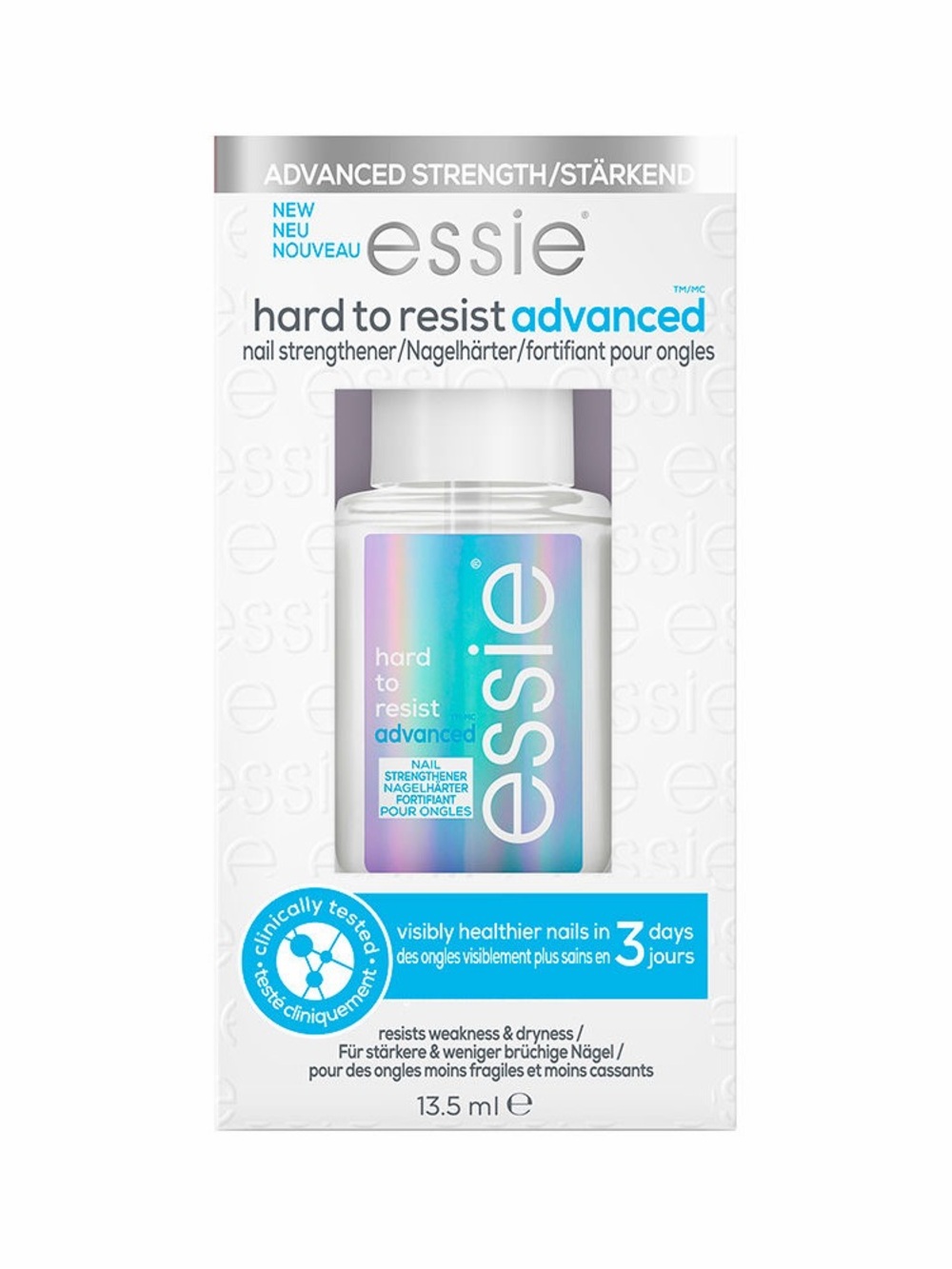 Essie Hard to Resist Advanced Nail Strengthener - Iridescent Clear